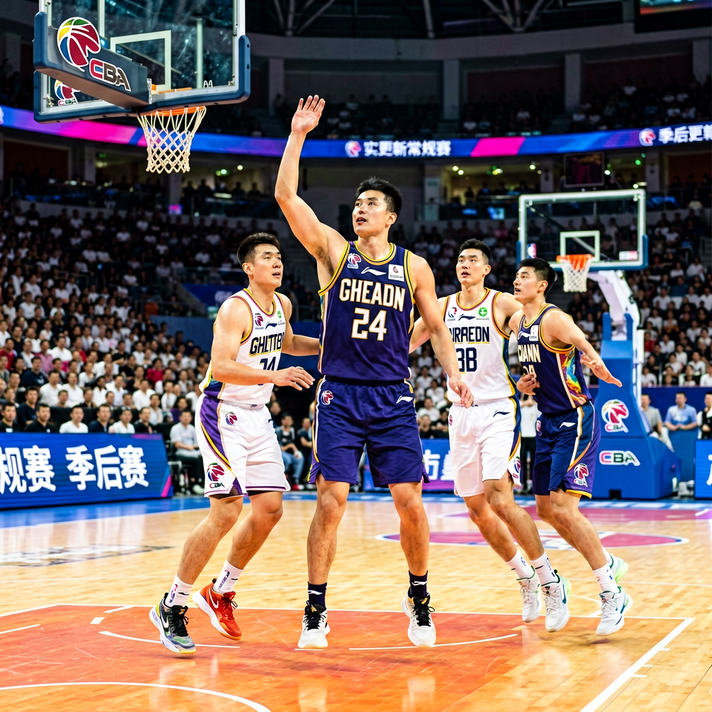 CBA中国男子篮球职业联赛比赛现场