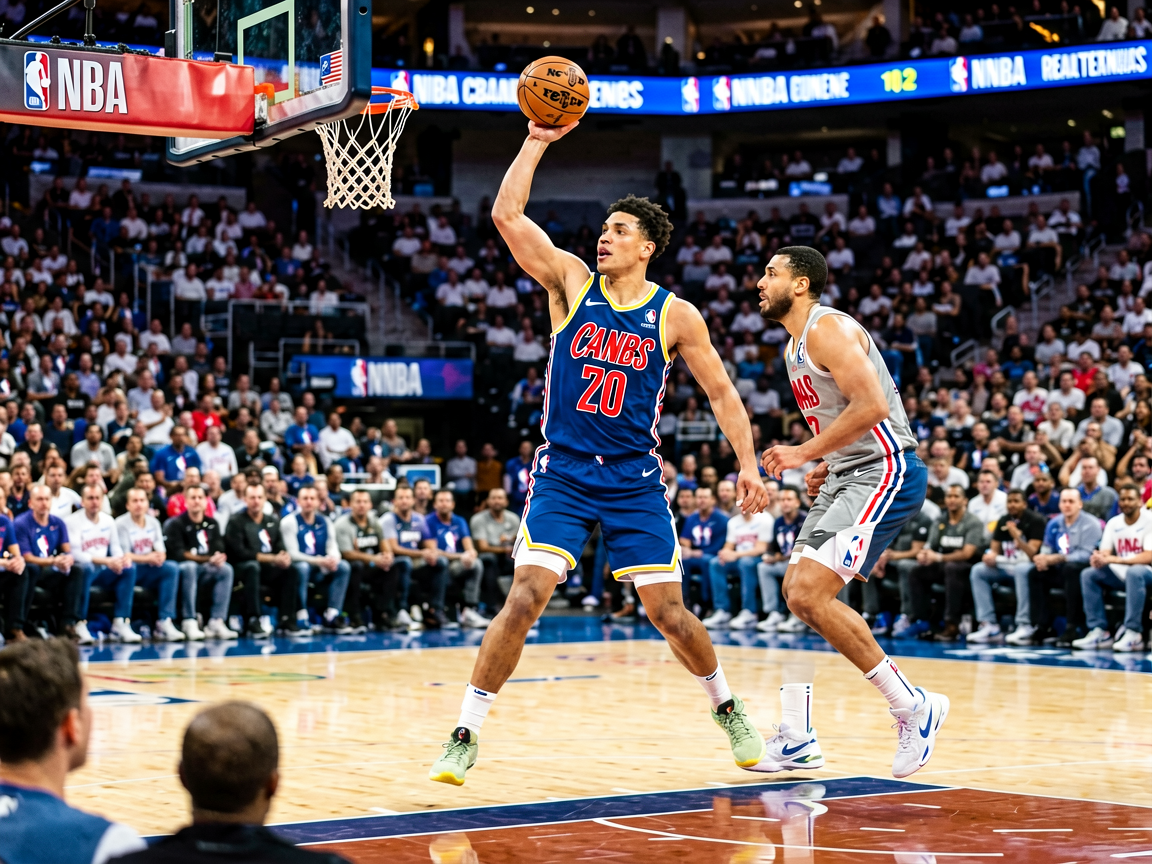 NBA职业篮球联赛比赛现场